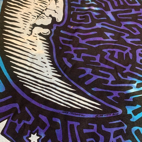 Sun and Moon Liquid Blue T-shirt - Picture 5 of 7